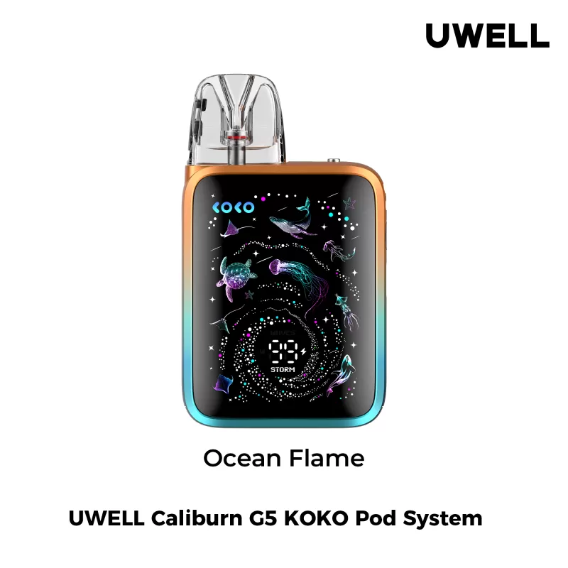 Uwell Caliburn G5 Koko 35W Pod Kit - Fantasy Pink, Golden Brown
