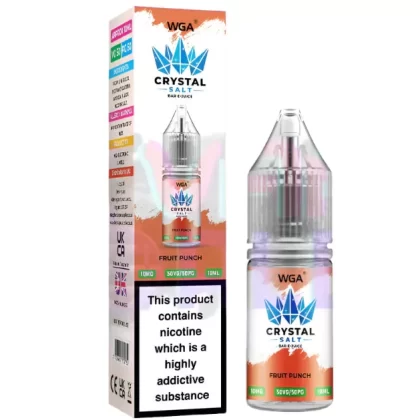 WGA Crystal Fruit Punch Nic Salt - 10 Pack