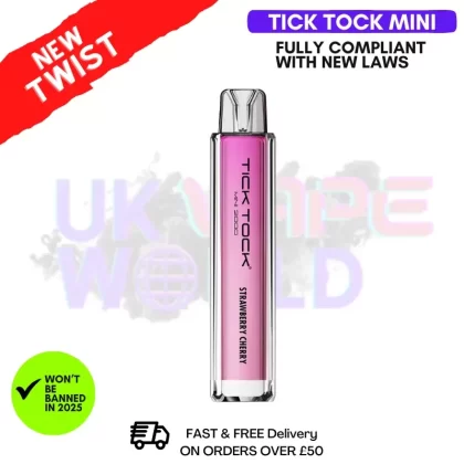 Strawberry Cherry Tick Tock Mini 2000 Puff Kit