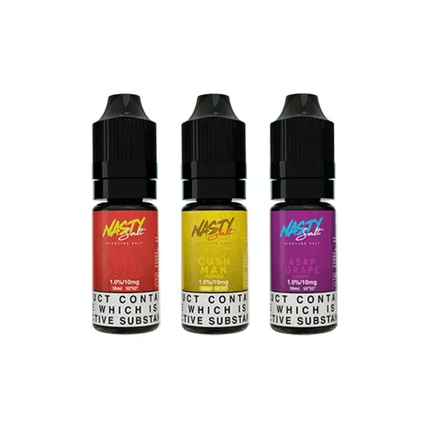Nasty Salts – 10ml Nic Salts (50VG/50PG) 20mg