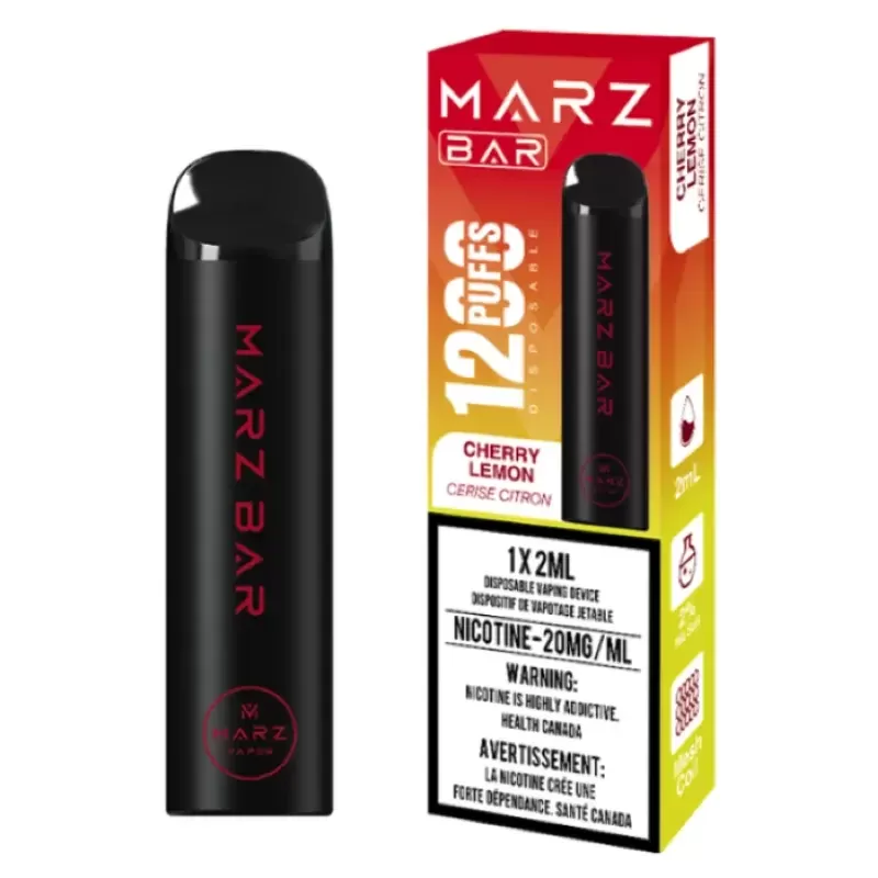 Marz Bar – Disposable Vape – 0 Nicotine – Cherry Lemon