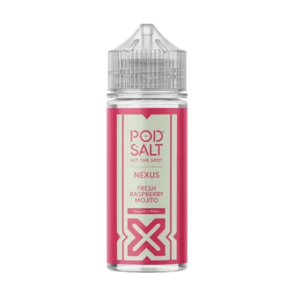 Pod Salt Fresh Raspberry Mojito 100ml Vape Juice By Nexus - O Nic Shots