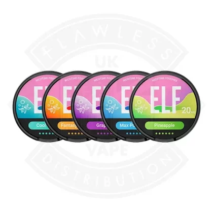 Elf Nicotine Pouch - Flavours#Cool Storm>Fantasy Orange>Blueberry Raspberry>Max Polar Mint>Pineapple>Grape Ice6mg>12mg>20mg