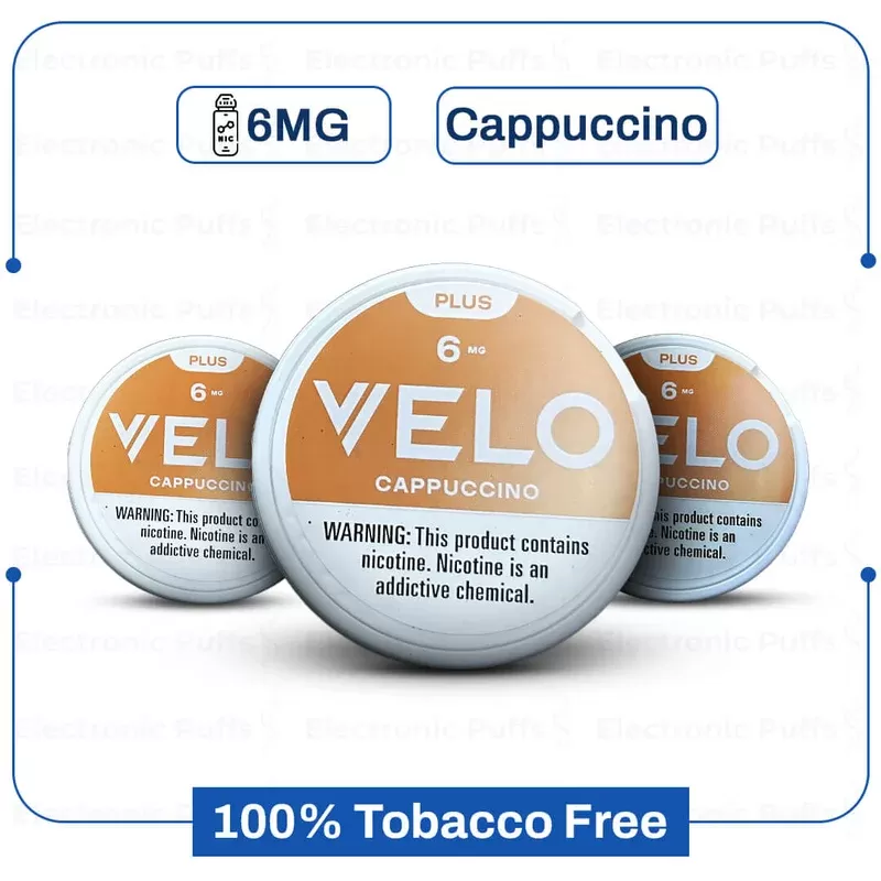 Velo Plus Cappuccino 6mg Nicotine Pouch – Electronic Puffs