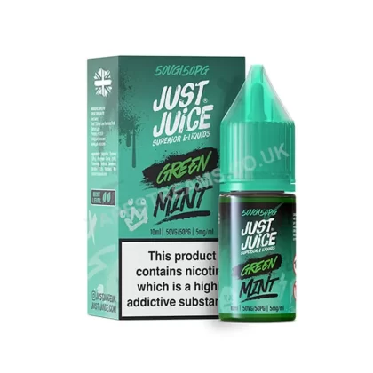 Just Juice Green Mint Nic Salt E-Liquid - Vapestreams Co