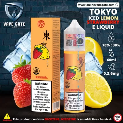 Tokyo Iced Strawberry Lemon E Liquid - 0 mg / 60 ml
