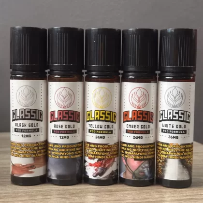 Classic 60ml 50vg/50pg 12/24/36mg - Ember Gold - Almond Ry4 / 12mg