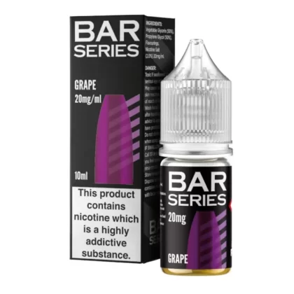 Grape Nic Salt E-Liquid by Bar Series (10ml) - 10mg