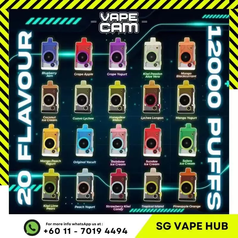 VAPECAM 12,000 Puffs - Cartridge / Blueberry Jam - Image 2