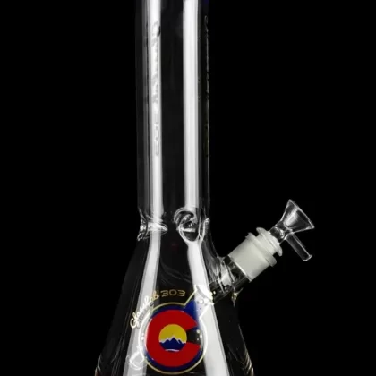 Glasslab 303 Beaker With Color Accent - Color#Cobalt>Smokie>Teal>Black>Wisteria