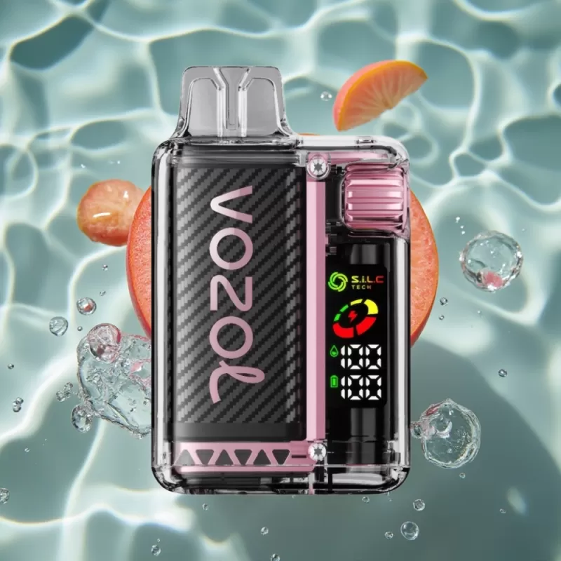 VOZOL Vista 20000 Puffs Peach Ice Disposable Vape with OLED Screen & 6-Level Watt Adjustment - Bangvapeaustralia