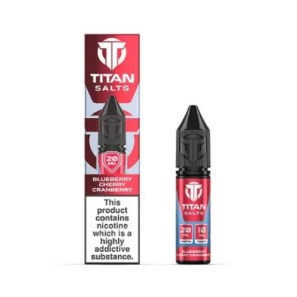 Titan Salt Blueberry Cherry Cranberry Nic Salt E Liquid - Strength#10mg>20mg (E70699)