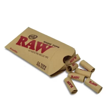 RAW Wide Prerolled Tips – Smoking Accessories
