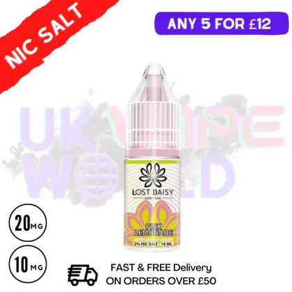 Pink Lemonade LOST Daisy Nic Salt 10ML eLiquid
