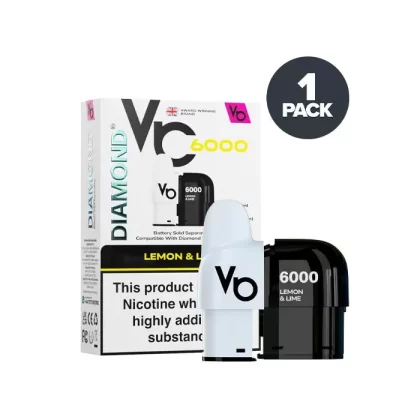 Lemon & Lime Vapes Bars Diamond 6000 Prefilled Pods