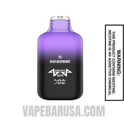 Blue Raspberry Sidepiece SP8000 Disposable Vape