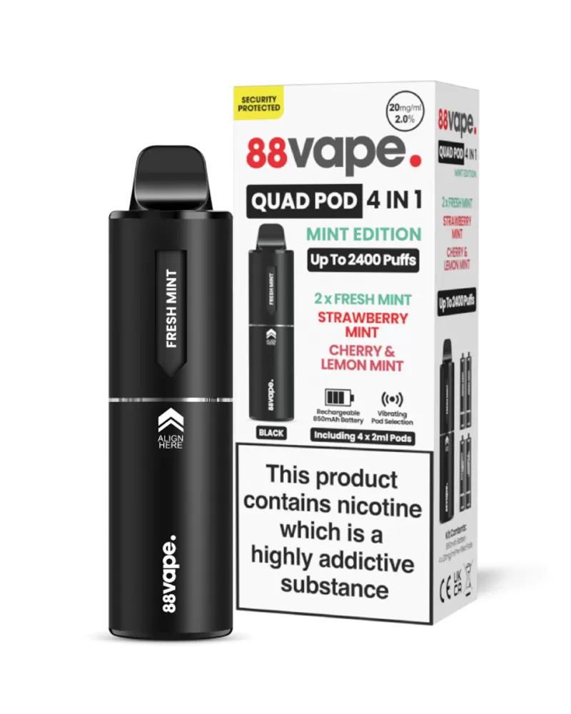 88Vape Quad Pod Kit - Fruits Edition - Exp 10/09