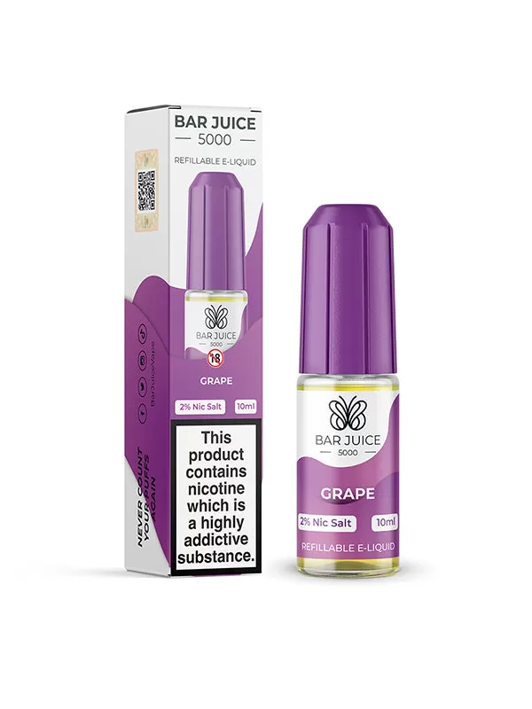 Bar Juice 5000 Grape Nic Salt E-Liquid - 20mg - Image 2