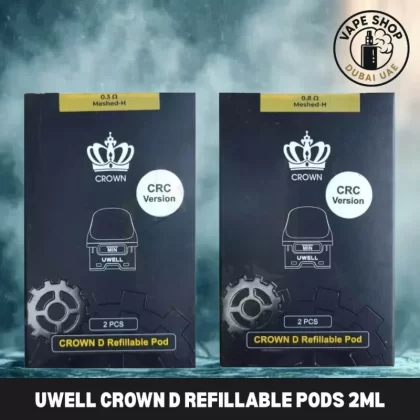 UWELL Crown D Refillable Pods 2ML Replacement Pod Cartridge in Dubai, UAE - Vape Product, Vape Product