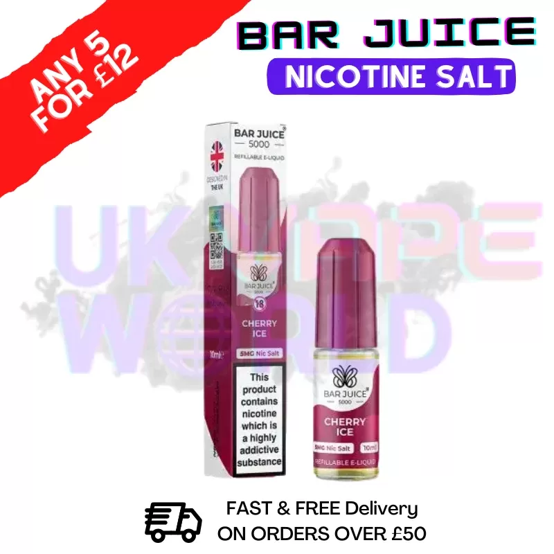 Cherry ICE Bar Juice 5000 Nicsalt E-Juice