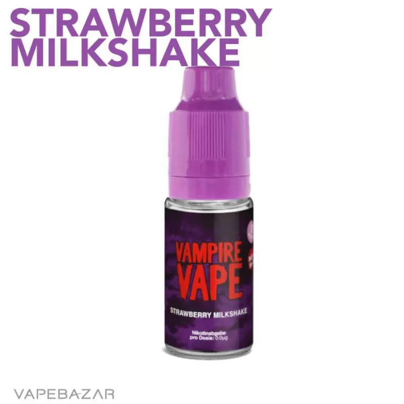 Vampire Vape Liquid – Strawberry Milkshake - Vapebazar - Image 2
