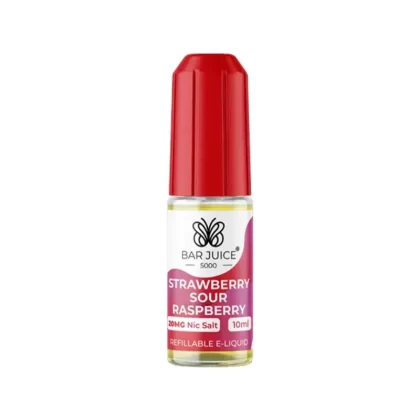 Strawberry Sour Raspberry Bar Juice 5000 10ml Nic Salt E liquid