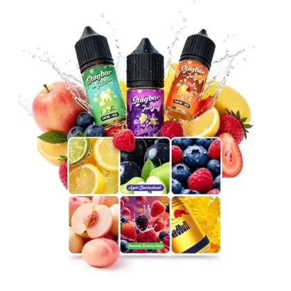 Stag Bar Juice 30ML Refillable Vape E-Liquid 5% Nicotine - Apple Blackcurrant, Blueberry Raspberry; 5-nicotine (3E61A2)