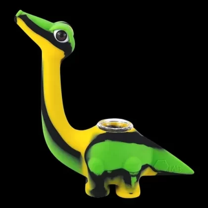 Dinosaur Silicone Hand Pipe with Glass Bowl - Ejuicewarehouse
