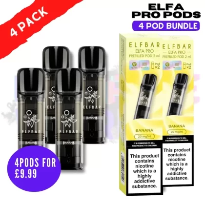 Banana ELFA Pro Pods – Pack Of 4 PODS