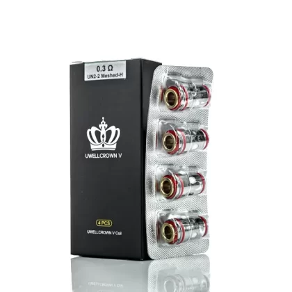 Uwell Crown 5 Coils - 4 Pack; 0.2 Ohm UN2 Triple Mesh, 0.23 Ohm UN2 Mesh (530A6C)