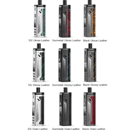 Lost Vape Thelema Pod Mod Kit 80W 3000mAh - Gunmetal/Grain Leather
