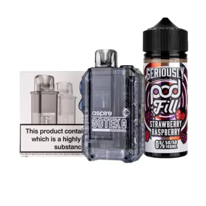 Aspire GoTek X Nicotine Free Bundle - Transparent / 0.6ohm