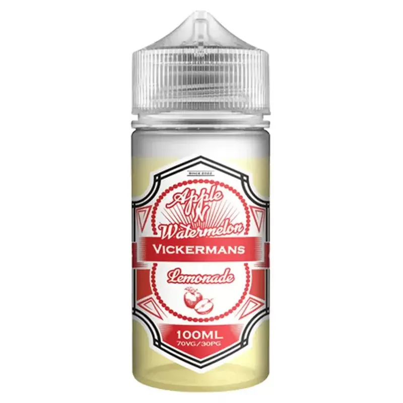 Vickermans Lemonade 100ml Shortfill Vape Juice - Flavour#Apple & Watermelon Lemonade>Blue Raspberry Lemonade>Kiwi & Lychee Lemonade>Orange & Passionfruit Lemonade>Original Lemonade>Peach & R