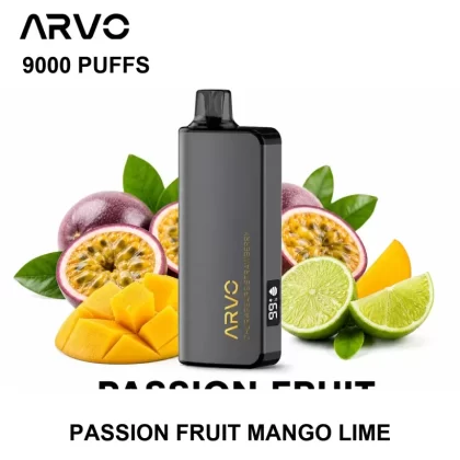 ARVO 9000 PUFFS – Passion Fruit Mango Lime - Ozvapeone (CDF9F6)