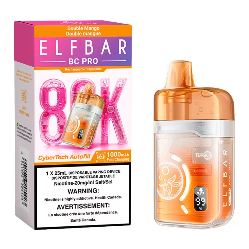 Elf Bar BC Pro 80K Disposable Vape Device - Double Mango 25ml - 20mg/ml