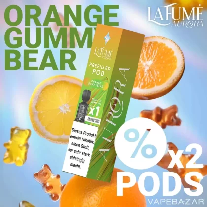 La Fume Aurora Podsystem – Orange Gummybear 2er Pack