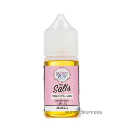 Dinner Lady Nic Salts – Strawberry Macaroon 30mL - Ecigdepot