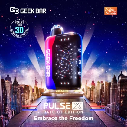 Geek Bar Pulse X 25K Puff PATRIOT EDITION Rechargeable Disposable Device – 25000 Puffs - Watermelon Ice