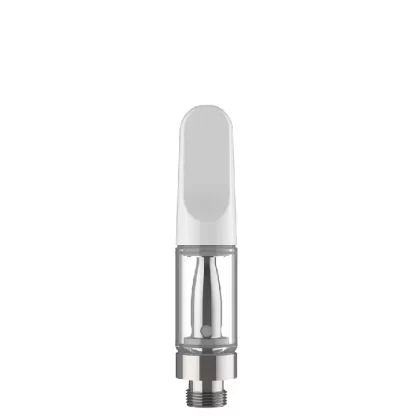 CCELL | TH2-EVO Glass Vape Cartridge with White Ceramic Mouthpiece | 0.5mL – Snap Fit – 100 Count