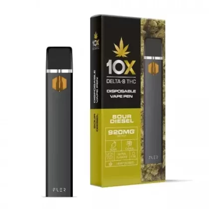 920mg D8 Vape Pen – Sour Diesel – Sativa – 1ml – 10X - Ejuicewarehouse