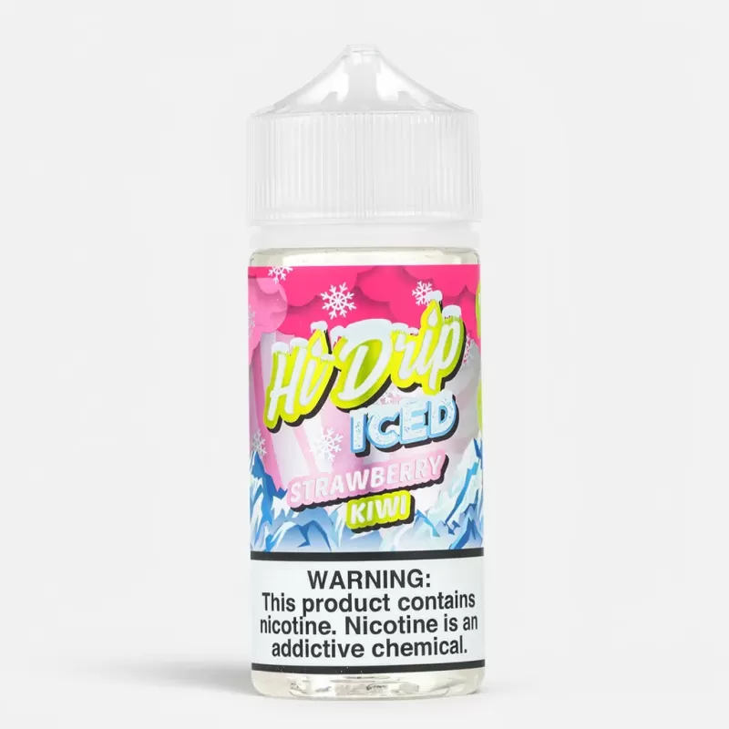 Hi-Drip – Iced Strawberry Kiwi 100mL Vape Juice 70% VG - Vape Product, Vape Product