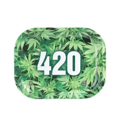 V Syndicate 420 Leafy Metal Rolling Tray