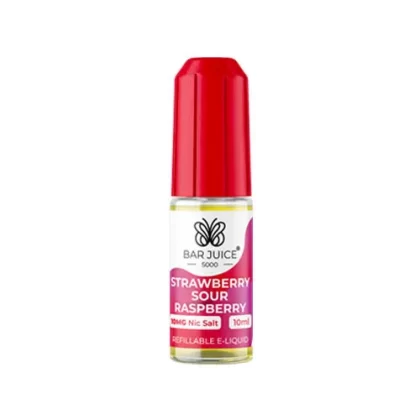 Bar Juice 5000 Strawberry Sour Raspberry Nic Salt - 10mg