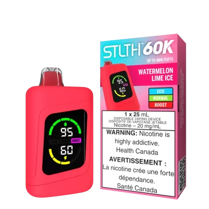 STLTH 60K - Watermelon Lime Ice - 20 mg/mL (wholeseller) - Excise ON, 20 mg/mL (wholeseller) - Excise AB (8FB73B)