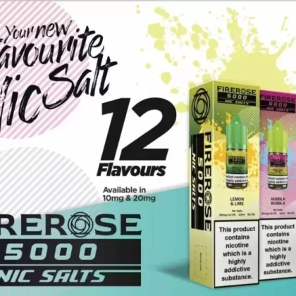 Firerose 5000 Nic Salts 10x10ml (Full Box)
