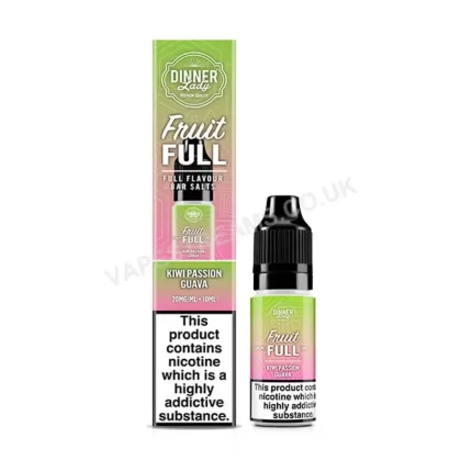 Dinner Lady Kiwi Passion Guava Fruit Full Nic Salt E-Liquid - Vapestreams Co