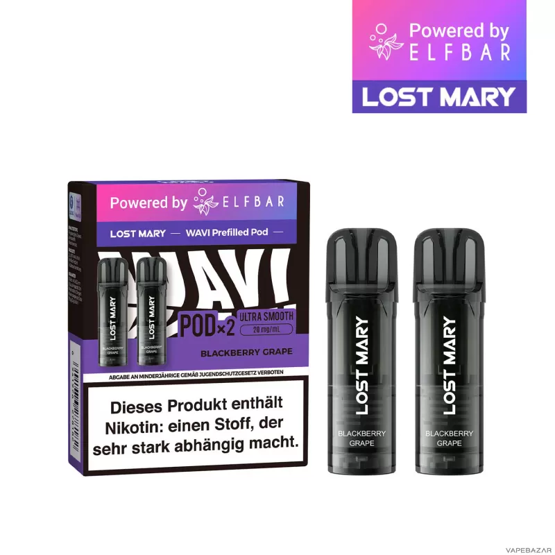 Elfbar Lost Mary WAVI – Prefilled Pod – Blackberry Grape - Image 3