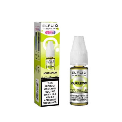 Sour Lemon Elfliq Nic Salt Elf Liq E-Liquid 5mg, 10mg, 20mg – 5pks, 10pks & 20pks