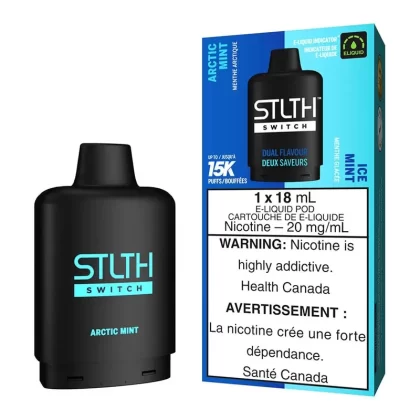 STLTH Switch E-Liquid Pod Pack – Arctic Mint And Ice Mint - Nicotine Strength#20mg/ml