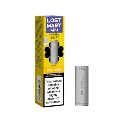 Lost Mary 4in1 Triple Mango Pods (2 Pack) - Nicotine Strength#20mg (7BC619)